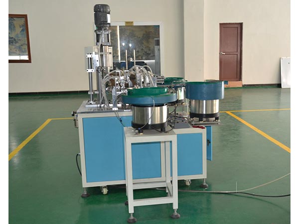 Single pulley automatic assembly machine
